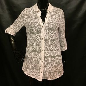 Bandana Embroidered Button Up